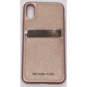 Michael Kors | Accessories | Iphone X Michael Kors Saffiano Pocket Case | Poshmark